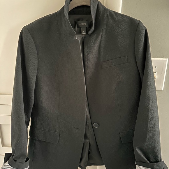 J. Crew Jackets & Blazers - J. Crew Black Crepe Textured Blazer NWT 8 $228